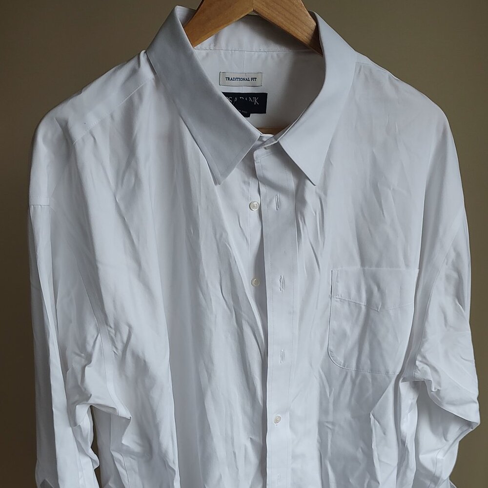 Jos. A Bank White Button Down Dress Shirt - Size 18.5 33
